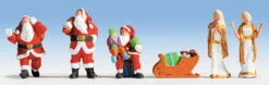 Walthers SceneMaster 949-6031 HO Scale Christmas Figures 6 Pack