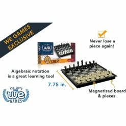 MAGNETIC TRAVEL CHESS -Bandai Sales Store wood expressions magnetic travel chess 5