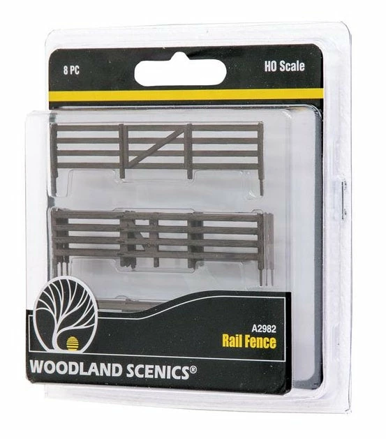 Woodland Scenics Woodland A2982 HO Scale Wood Rail Fence Kit 3 Woodland Scenics Woodland A2982 HO Scale Wood Rail Fence Kit - Image 3