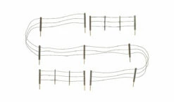 Woodland Scenics Woodland A3000 O Scale Barbed Wire Fence Kit