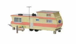 Woodland Scenics Woodland BR5862 O Scale Built & Ready Structure White/Salmon Trailer With Lights -Bandai Sales Store woodland br5862 o scale built ready structure white salmon trailer with lights 3