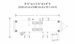 Woodland Scenics Woodland BR5862 O Scale Built & Ready Structure White/Salmon Trailer With Lights -Bandai Sales Store woodland br5862 o scale built ready structure white salmon trailer with lights 6
