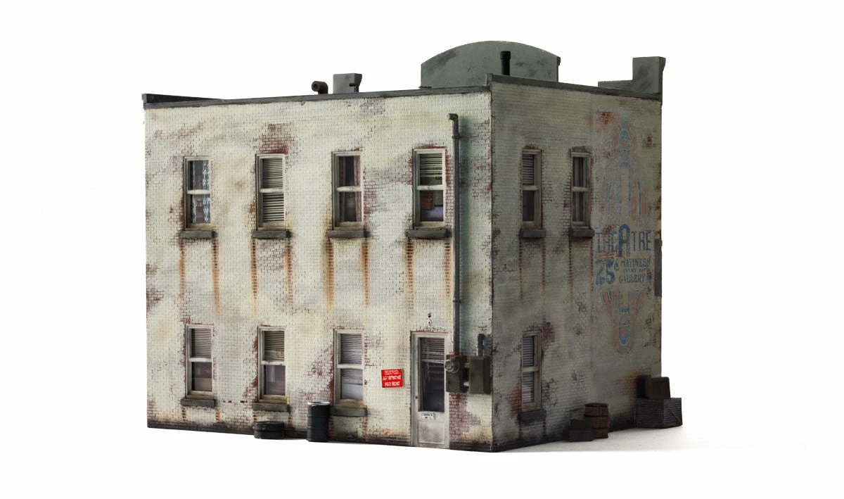 Woodland Scenics Woodland BR5871 O Scale Built Up Structure B&R Records Amd Recruiting Office 2 Woodland Scenics Woodland BR5871 O Scale Built Up Structure B&R Records Amd Recruiting Office - Image 2