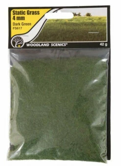 Woodland Scenics Woodland FS617 Static Grass 4mm Dark Green