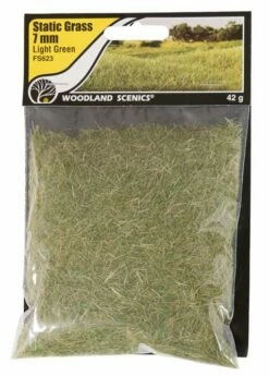 Woodland Scenics Woodland FS623 Static Grass 7mm Light Green