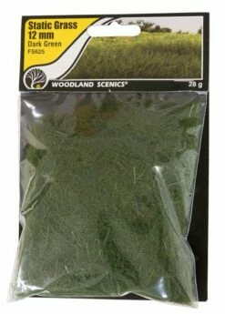 Woodland Scenics Woodland FS625 Static Grass 12mm Dark Green