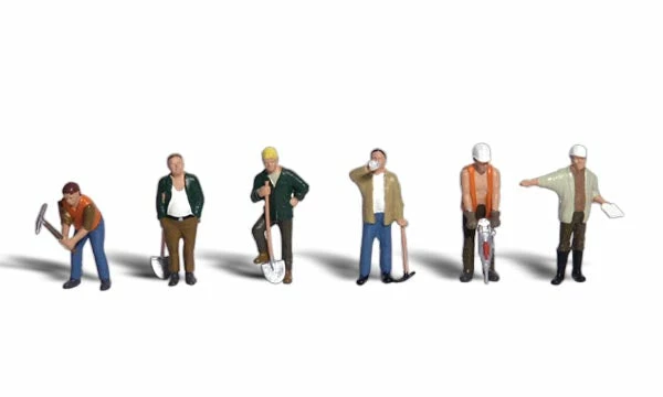 Woodland Scenics A1850 HO Scale Figures - Road Crew 1 Woodland Scenics A1850 HO Scale Figures - Road Crew