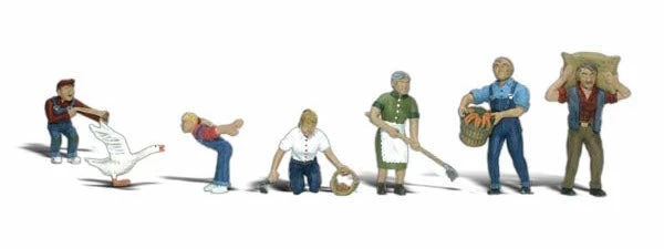Woodland Scenics A1857 HO Scale Figures - Farm People 1 Woodland Scenics A1857 HO Scale Figures - Farm People