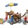 Woodland Scenics A1945 HO Scale Figures - Wally's Weiner Wagon