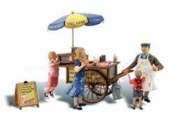 Woodland Scenics A1945 HO Scale Figures - Wally's Weiner Wagon