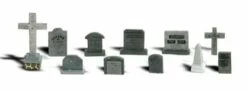 Woodland Scenics A2164 N Scale Figures - Tombstones