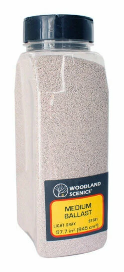 Woodland Scenics B1381 Medium Ballast Shaker, Light Gray [50 Cu. In.]