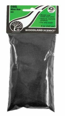 Woodland Scenics B92 Mine Run Coal [9 Cu. In.] -Bandai Sales Store woodland scenics b92 mine run coal 9 cu in a