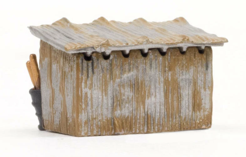 Woodland Scenics BR4946 N Scale Built Up Structure - Tin Shack 3 Woodland Scenics BR4946 N Scale Built Up Structure - Tin Shack - Image 3