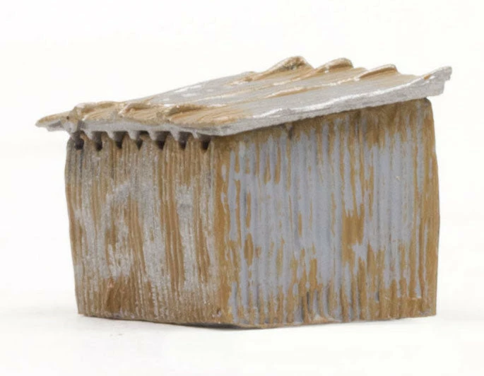 Woodland Scenics BR4946 N Scale Built Up Structure - Tin Shack 4 Woodland Scenics BR4946 N Scale Built Up Structure - Tin Shack - Image 4