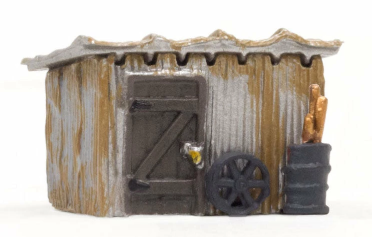 Woodland Scenics BR4946 N Scale Built Up Structure - Tin Shack 1 Woodland Scenics BR4946 N Scale Built Up Structure - Tin Shack