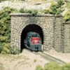 Woodland Scenics C1155 N Scale Single Track Tunnel Portal - Random Stone (2-Pack)