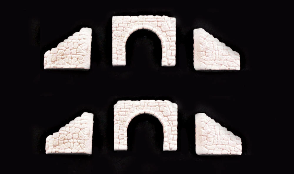 Woodland Scenics C1164 N Scale Culvert - Random Stone (2-Pack) 2 Woodland Scenics C1164 N Scale Culvert - Random Stone (2-Pack) - Image 2