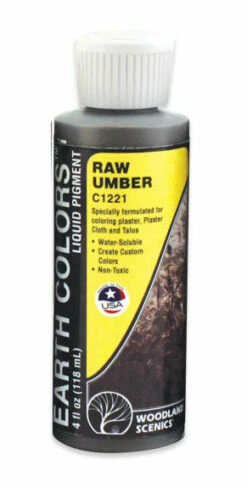 Woodland Scenics C1221 Earth Color - Raw Umber (4 Oz.)