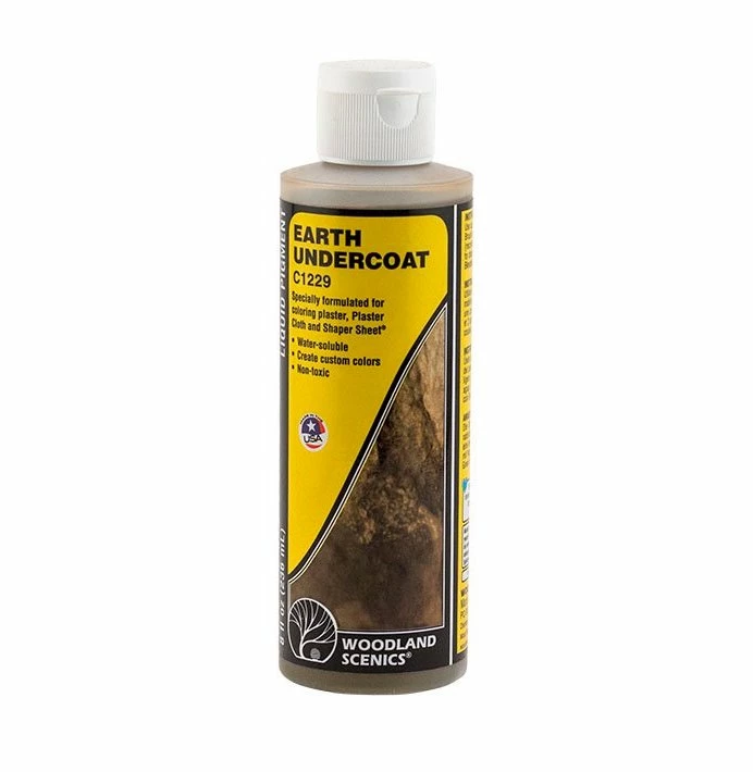 Woodland Scenics C1229 Earth Color Undercoat - Earth (8 Oz.) 1 Woodland Scenics C1229 Earth Color Undercoat - Earth (8 Oz.)