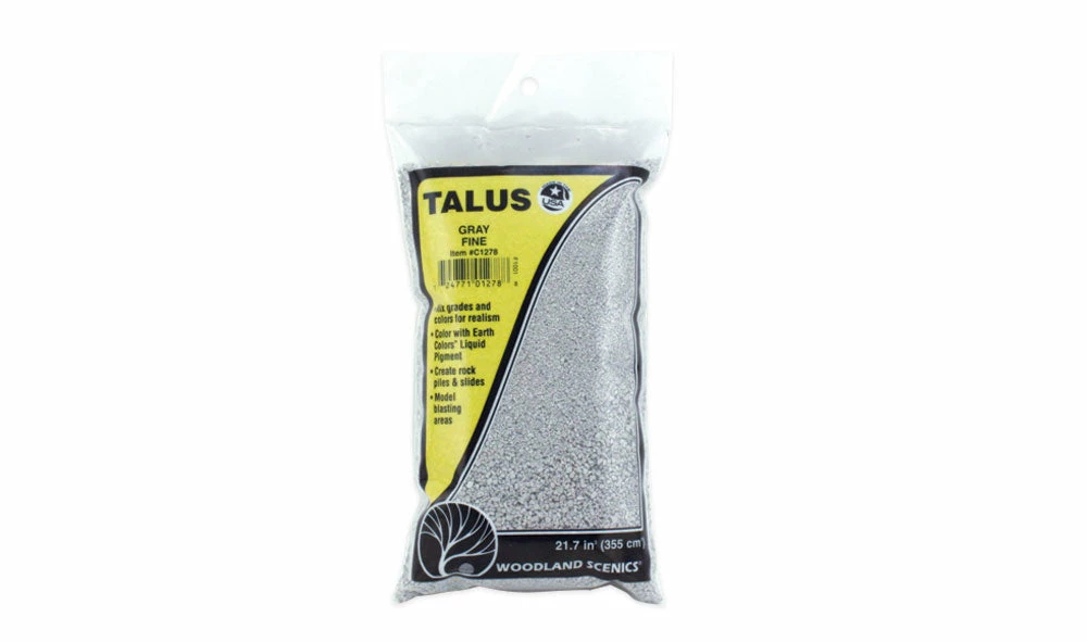 Woodland Scenics C1278 Fine Talus Bag - Gray (25 Cu. In.) 3 Woodland Scenics C1278 Fine Talus Bag - Gray (25 Cu. In.) - Image 3