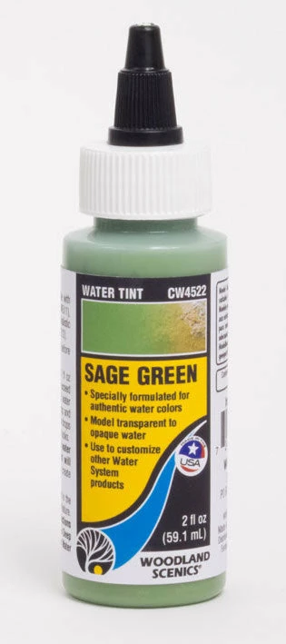 Woodland Scenics CW4522 Water Tint Sage Green 2oz 1 Woodland Scenics CW4522 Water Tint Sage Green 2oz
