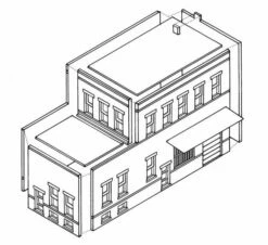 Woodland Scenics DPM 10300 HO Scale Cutting's Scissor Co. [Building Structure Kit] -Bandai Sales Store woodland scenics dpm 10300 ho scale cutting s scissor co building structure kit b