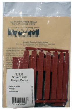 Woodland Scenics DPM 30102 HO Scale Street Level Wall Sections - Freight Loading Entry Door 4-Pack -Bandai Sales Store woodland scenics dpm 30102 ho scale street level wall sections freight loading entry door 4 pack modular structure system b