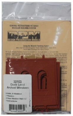 Woodland Scenics DPM 30103 HO Scale Dock Level Wall Sections - Arched Windows 4-Pack -Bandai Sales Store woodland scenics dpm 30103 ho scale dock level wall sections arched windows 4 pack modular structure systemb