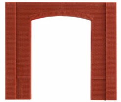 Woodland Scenics DPM 30107 HO Scale Street Level Wall Sections - Open Arch Entry Door 4-Pack