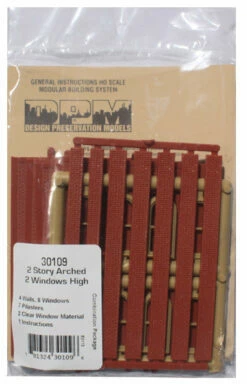 Woodland Scenics DPM 30109 HO Scale Two Story Wall Sections - 2 High Arched Windows 4-Pack -Bandai Sales Store woodland scenics dpm 30109 ho scale two story wall sections 2 high arched windows 4 pack modular structure systemb