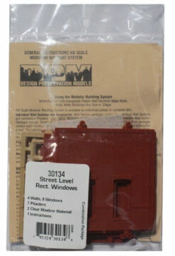 Woodland Scenics DPM 30134 HO Scale Street Level Wall Sections - Rectangle Windows 4-Pack -Bandai Sales Store woodland scenics dpm 30134 ho scale street level wall sections rectangle windows 4 pack modular structure system b