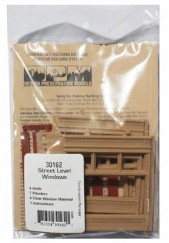 Woodland Scenics DPM 30162 HO Scale Street Level Wall Sections - 20th Century Windows 4-Pack -Bandai Sales Store woodland scenics dpm 30162 ho scale street level wall sections 20th century windows 4 pack modular structure system c