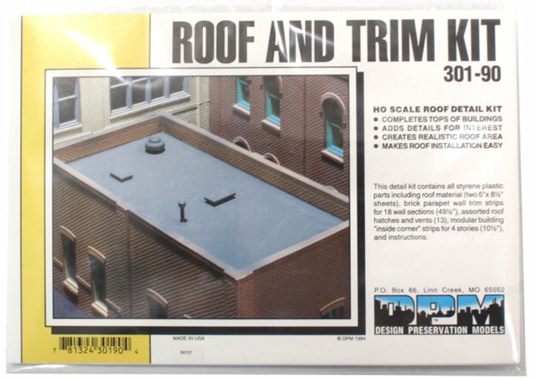 Woodland Scenics DPM 30190 HO Scale Roof And Trim Kit 4 Woodland Scenics DPM 30190 HO Scale Roof And Trim Kit - Image 4