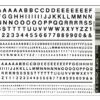 Woodland Scenics DT508 Dry Transfer Decals - Railroad Gothic Letters, Black