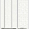 Woodland Scenics DT510 Dry Transfer Decals - Railroad Roman Numbers, White