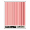 Woodland Scenics DT515 Dry Transfer Decals - Stripes, Red