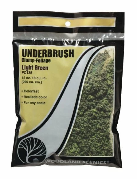 Woodland Scenics FC135 Underbrush Bag - Light Green (18 Cu. In.) 2 Woodland Scenics FC135 Underbrush Bag - Light Green (18 Cu. In.) - Image 2