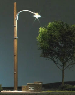 Woodland Scenics JP5646 O Scale Just Plug Street Lights - Wooden Pole (2-Pack) -Bandai Sales Store woodland scenics jp5646 o scale just plug street lights wooden pole 2 pack b 1