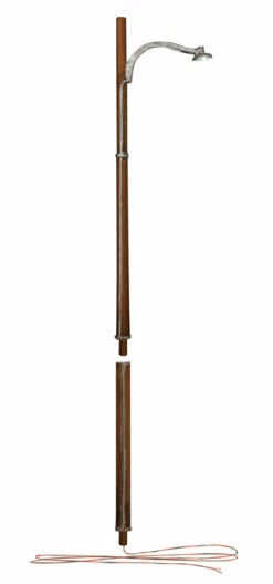 Woodland Scenics JP5646 O Scale Just Plug Street Lights - Wooden Pole (2-Pack)