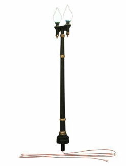 Woodland Scenics JP5648 O Scale Just Plug Street Lights - Double Lamp Post (2-Pack)