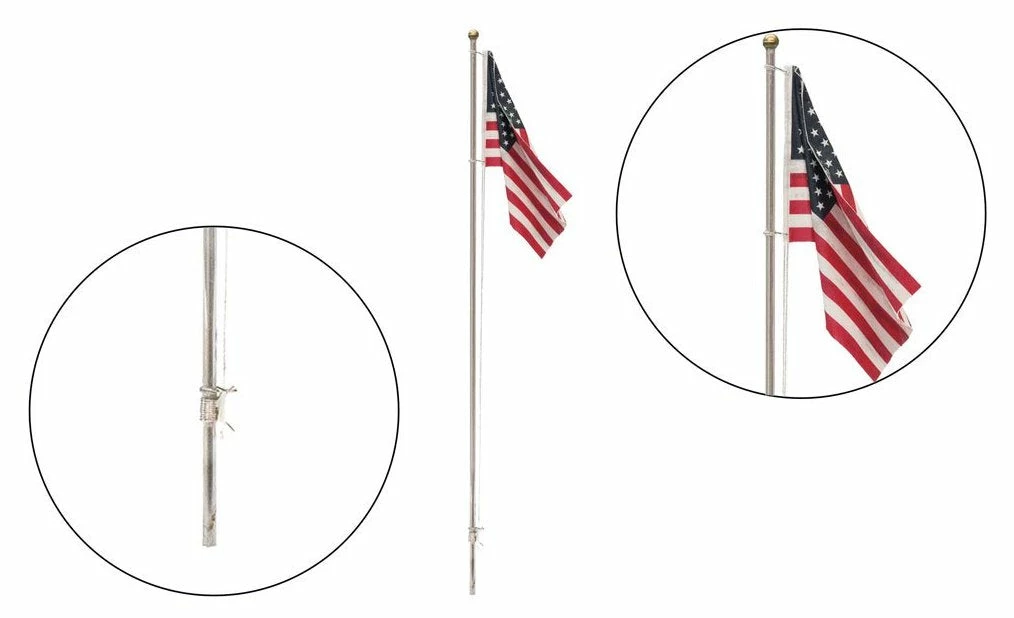Woodland Scenics JP5951 Just Plug Medium (4 1/8") Flag Pole With U.S. Flag And Spotlight 1 Woodland Scenics JP5951 Just Plug Medium (4 1/8") Flag Pole With U.S. Flag And Spotlight