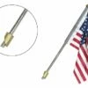 Woodland Scenics JP5953 Just Plug Small (1/2") Wall Mount Pole With U.S. Flag And Spotlight