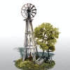 Woodland Scenics M103 HO Scale Windmill Mini Scene Kit