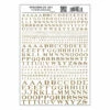 Woodland Scenics MG703 Model Graphics, Roman Letters, Gold