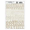 Woodland Scenics MG717 Model Graphics, Extended Roman Letters, Gold