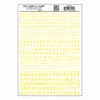 Woodland Scenics MG724 Model Graphics, Gothic Letters, Yellow