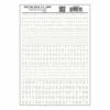 Woodland Scenics MG727 Model Graphics, Gothic Numbers, White