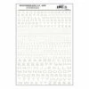 Woodland Scenics MG735 Model Graphics, Extended Gothic Letters, White