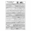 Woodland Scenics MG739 Model Graphics, Gothic 45-Degree USA Letters, Black